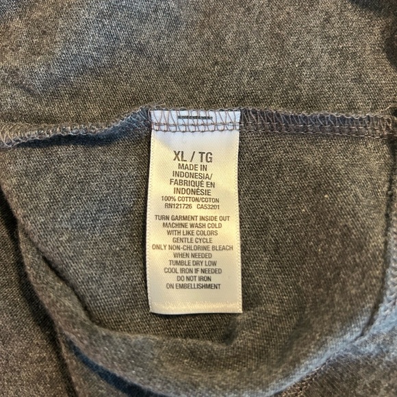 Prince & Fox Men’s Charcoal Gray Cotton T-Shirt XL - Picture 6 of 6